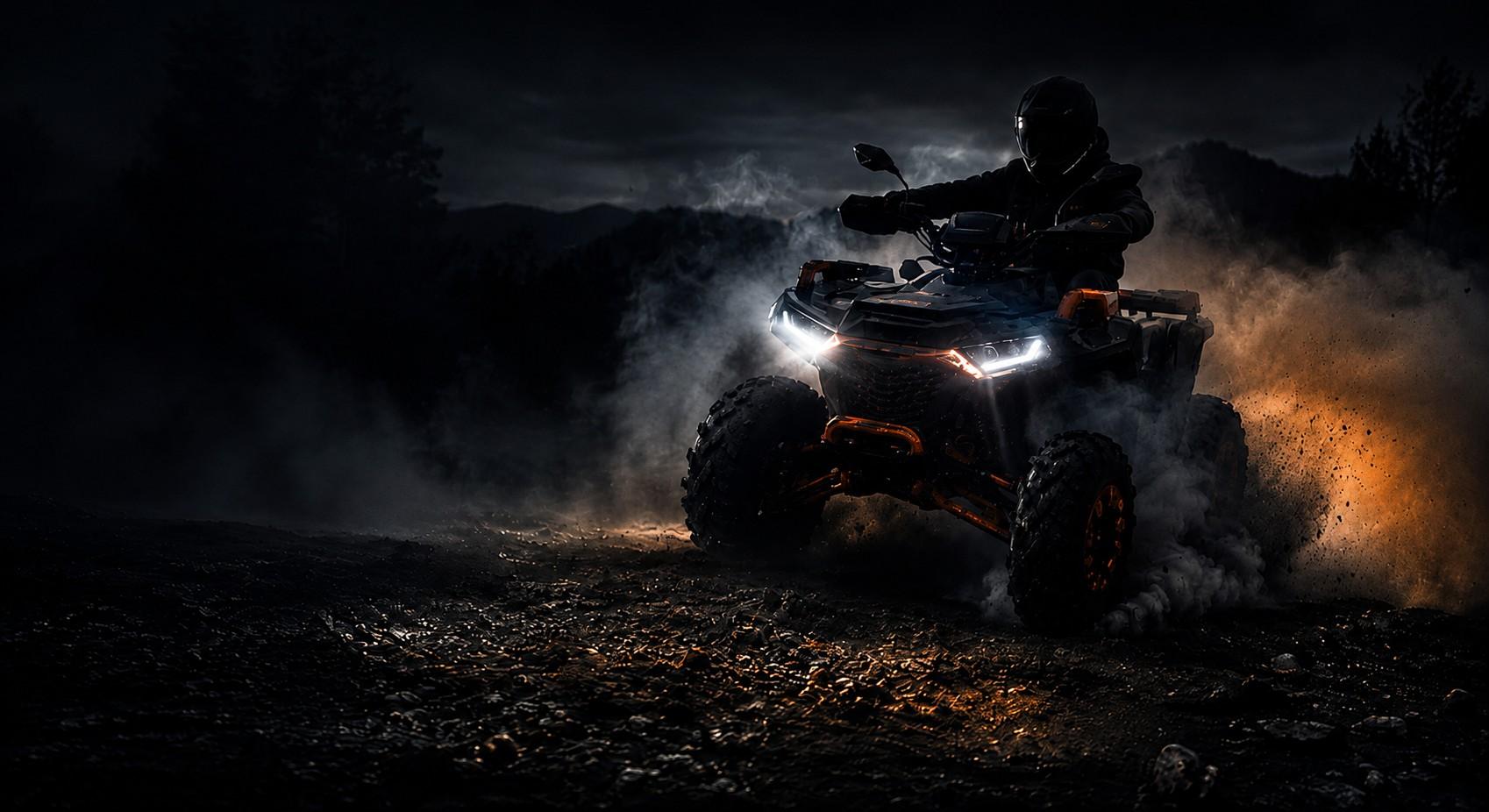 ATV quad vozilo na terenu